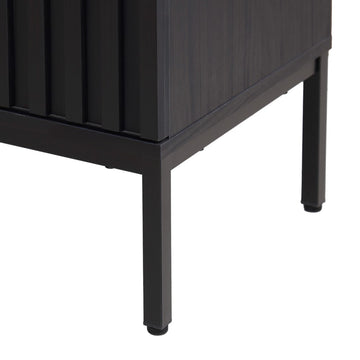 Rowan Geometric Modern Transitional 2-Shelf Bath Vanity Cabinet Only (Sink Basin Not Included)